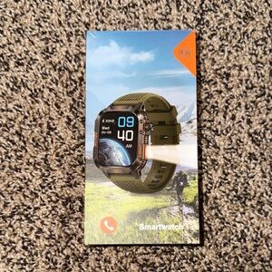 Rugged Smartwatch with Black Strap